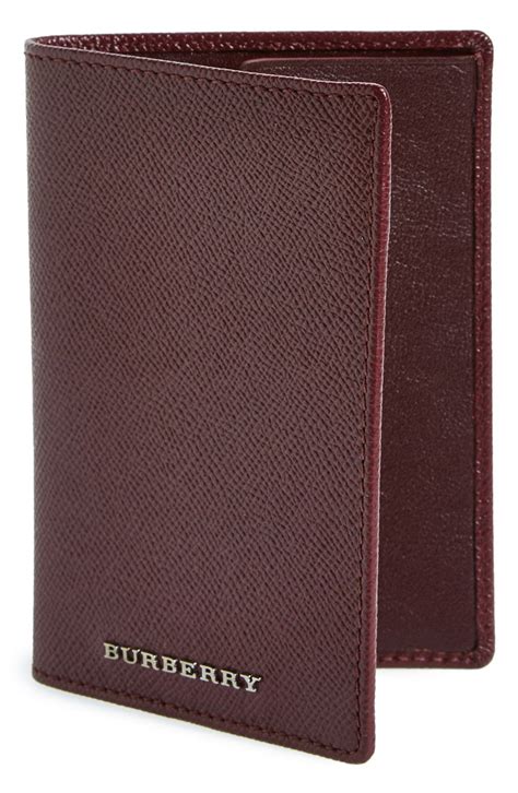 burberry leather passport case